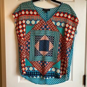 Colorful blouse. August Silk.